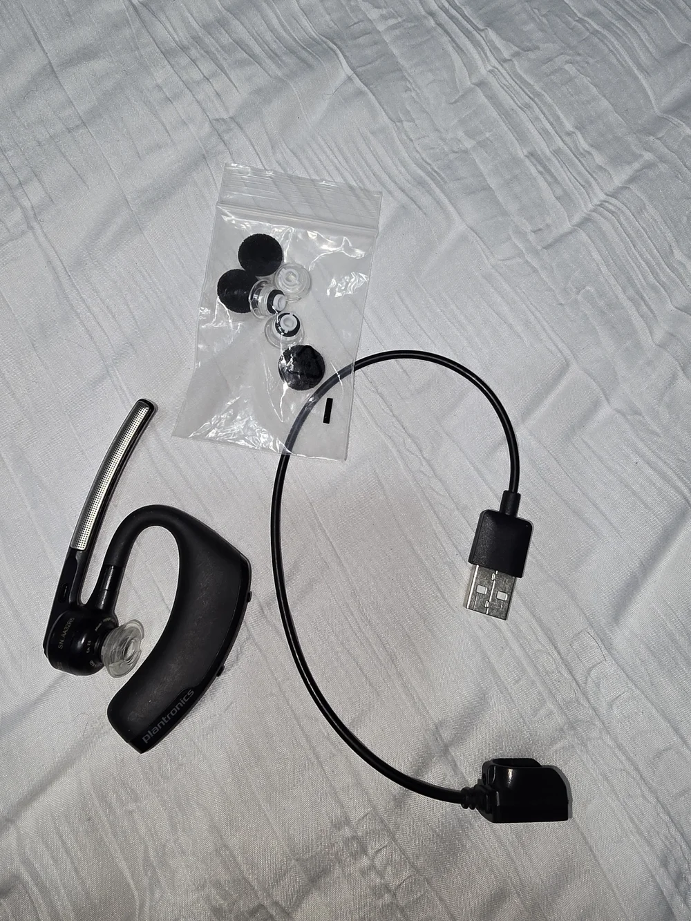 Plantronics Voyager Legend Headset with Charging Cable and Ear Tips